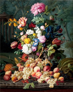 Floral Fruit Still Life