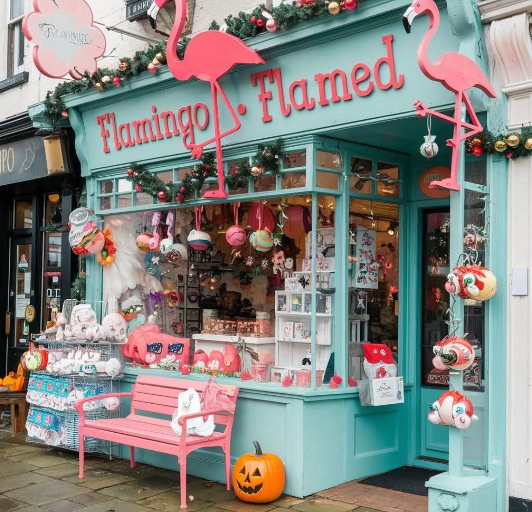 Flamingo Flamed Shop Facade