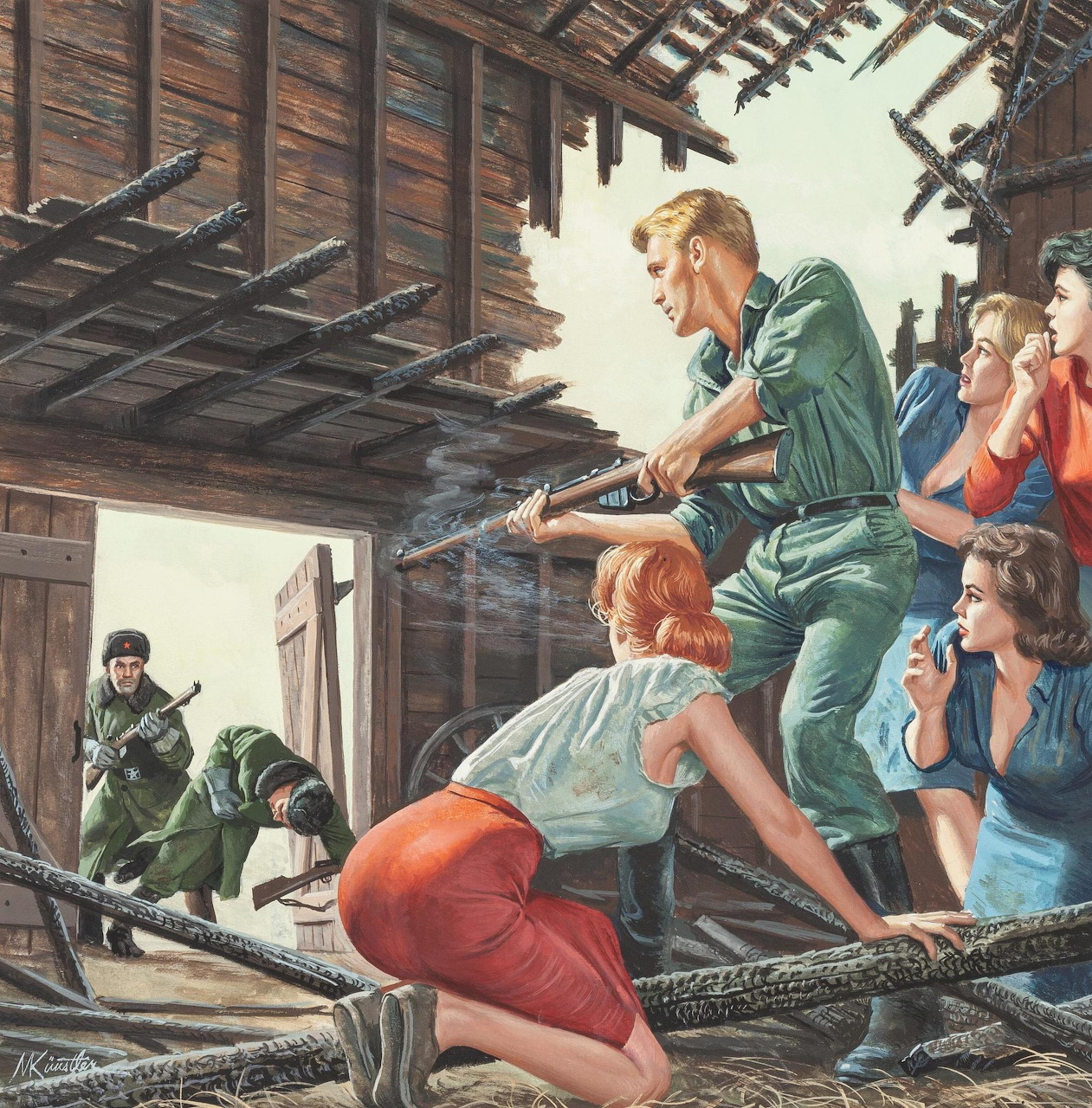 Barn Shootout Illustration