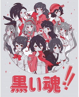 Anime Girls Group Illustration