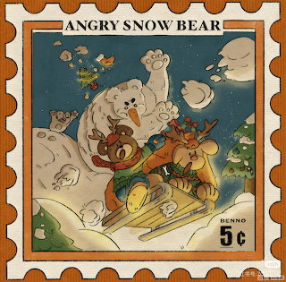 Angry Snow Bear Vintage