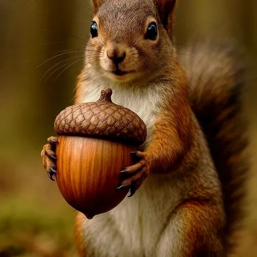Red Squirrel Acorn