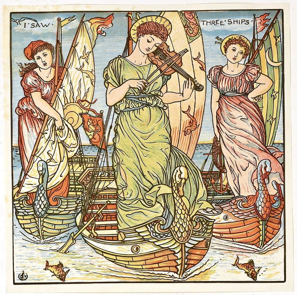 I Saw Three Ships Walter Crane