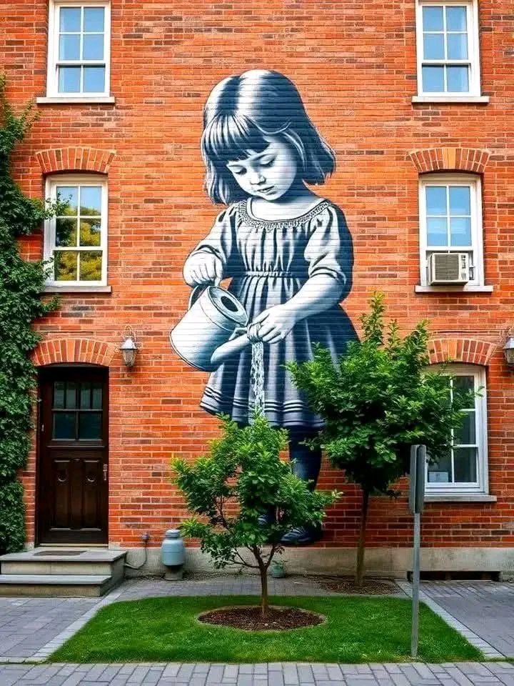 Banksy Girl Mural