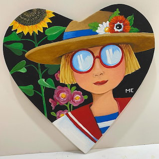 Mary Engelbreit Girl with Sunflower