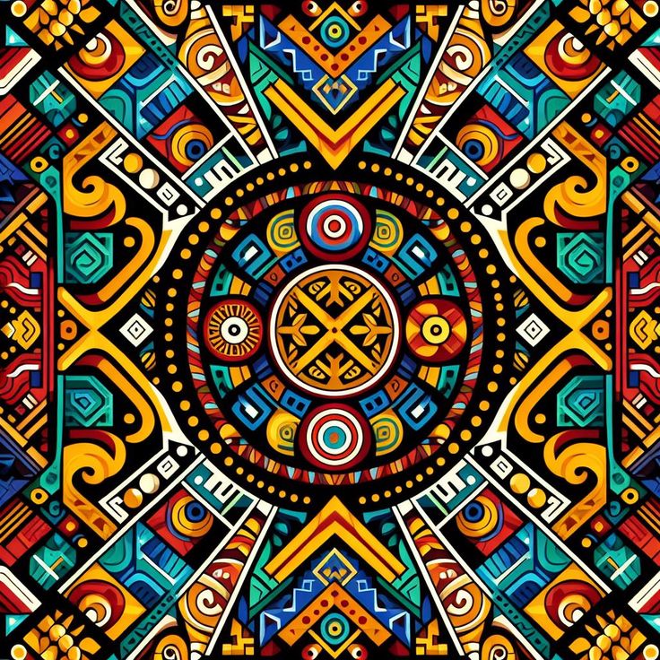 Colorful Geometric Mandala Art