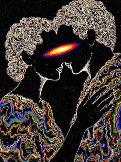 Cosmic Kiss Psychedelic Art