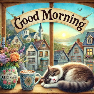 Good Morning Cat Window
