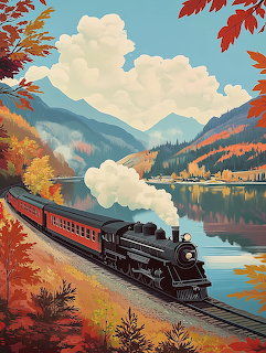Autumn Express Train