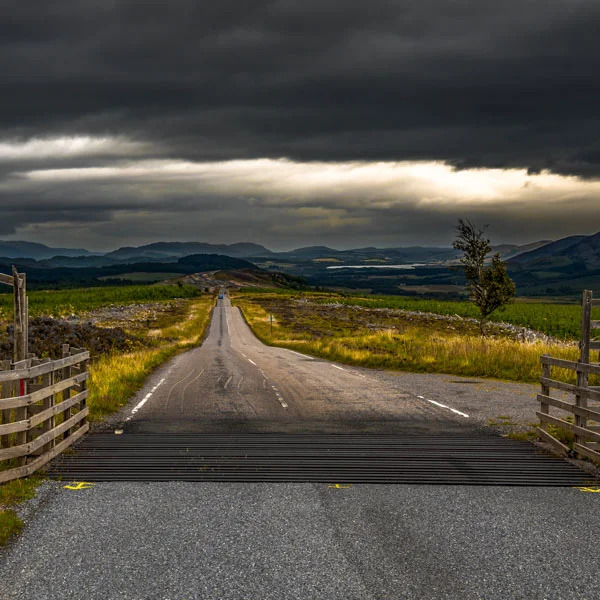 Scottish Highland Road Storm