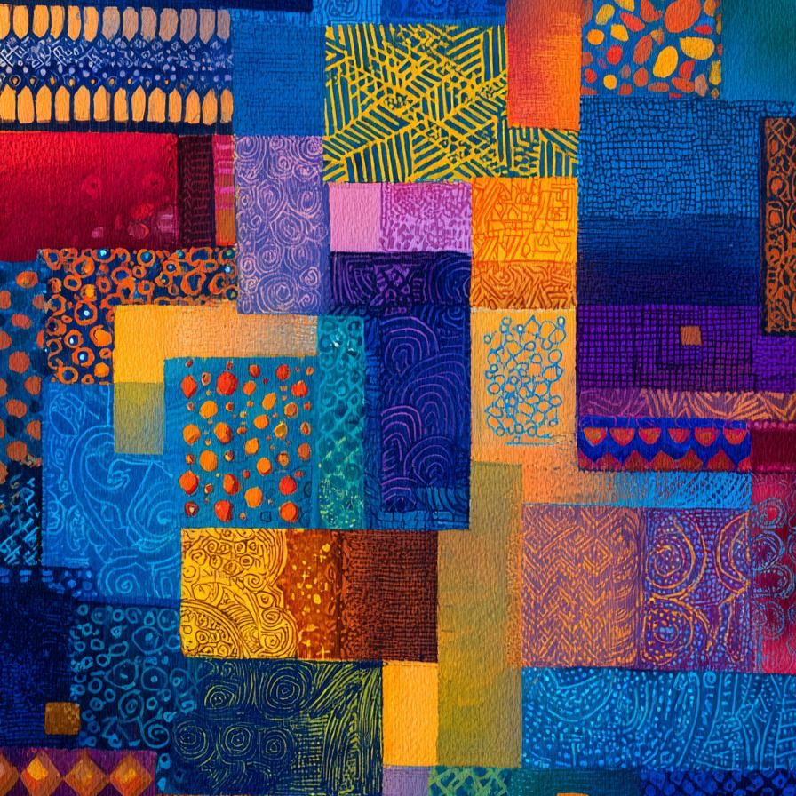 Colorful Patchwork Quilt