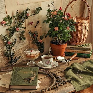 Cottagecore Still Life Scene