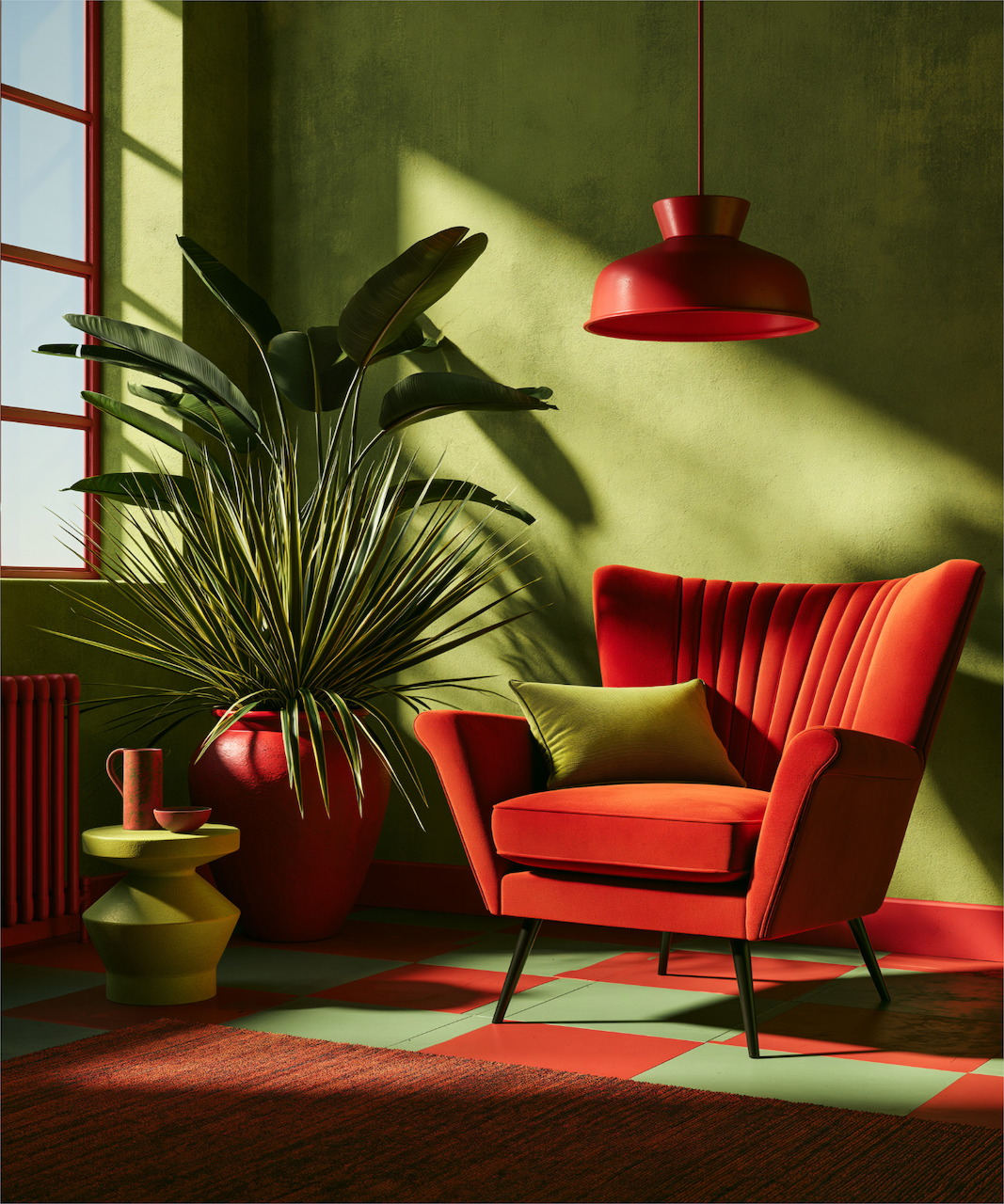 Red Armchair Interior