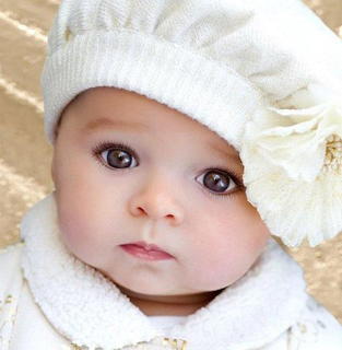 Baby in White Hat