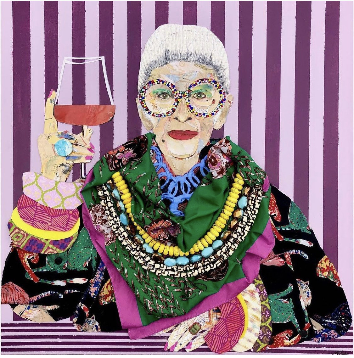 Stylish Elderly Woman