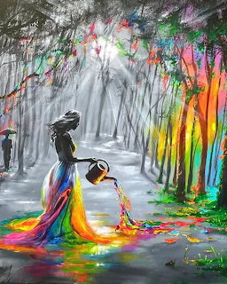 Rainbow Forest Woman