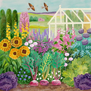 Garden Greenhouse Illustration