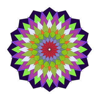 Colorful Geometric Mandala