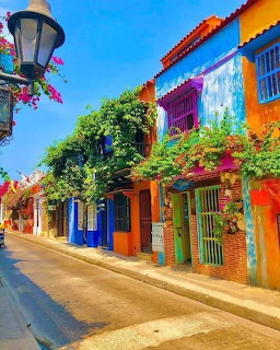 Cartagena Colombia Colorful Street