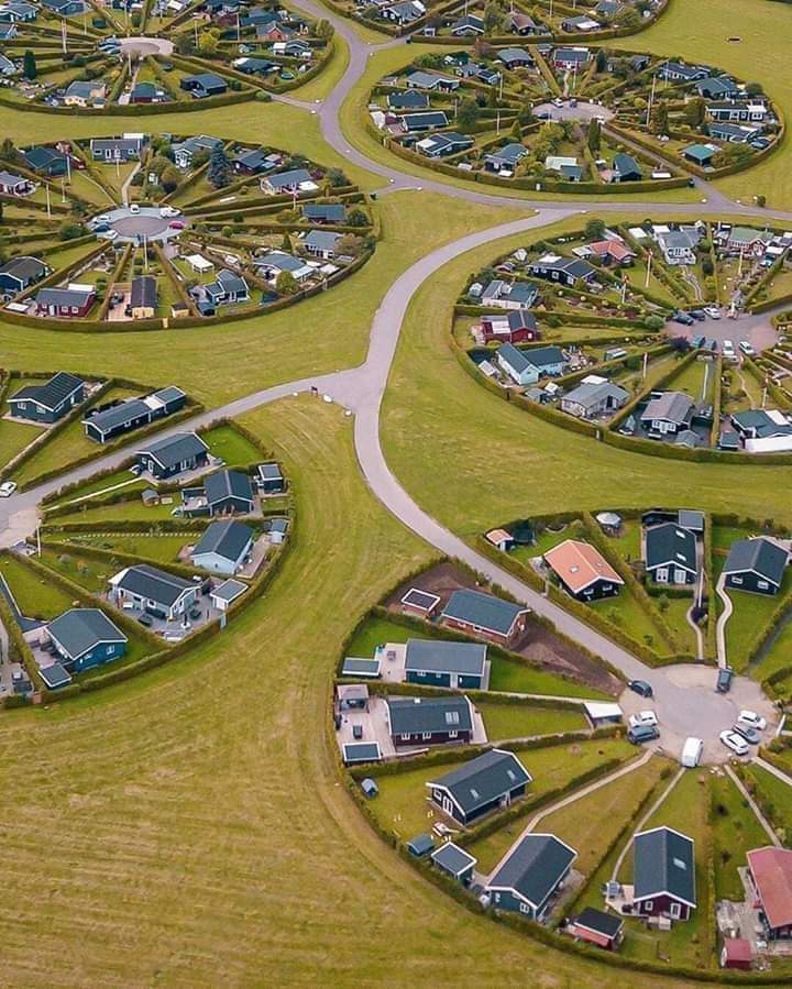 Circular Village Aerial View