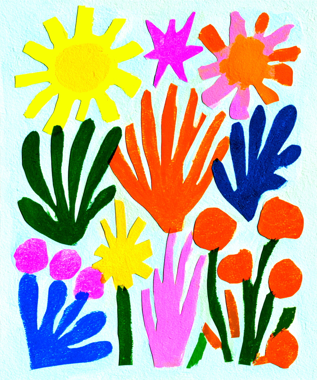 Colorful Abstract Flowers