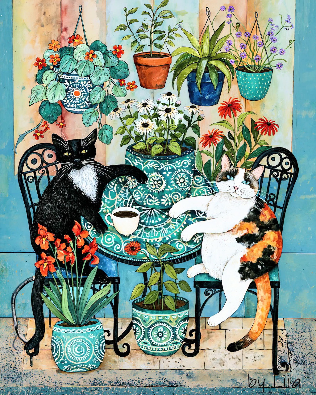Whimsical Cats by Liia