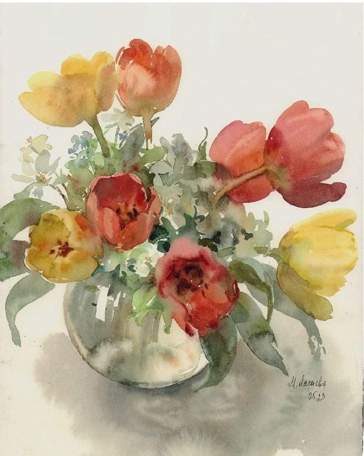 Tulips in a Vase
