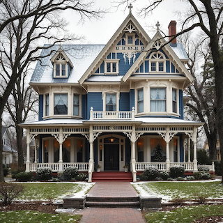 Victorian Mansion Winter
