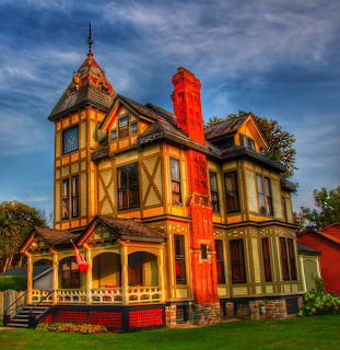 Victorian House Sunset