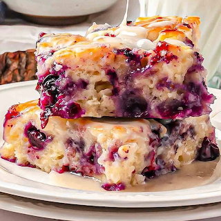 Blueberry Pudding Bars