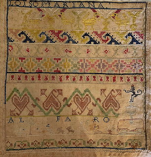 Antique Cross-Stitch Sampler