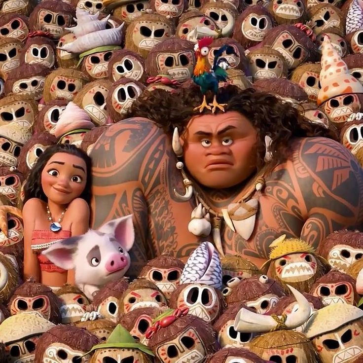 Moana and Maui Characters