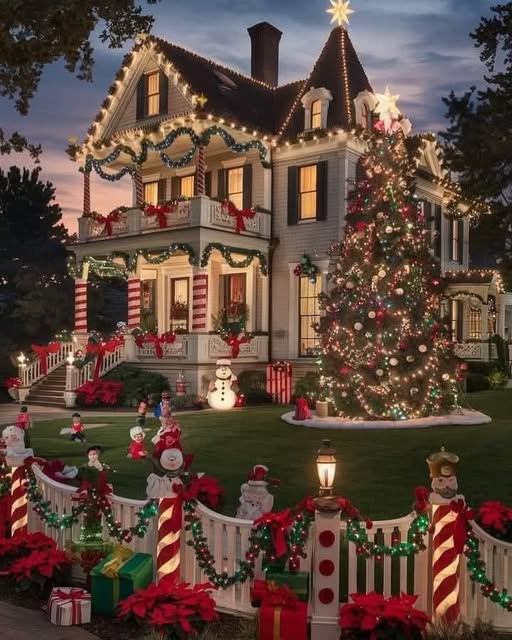 Christmas Decorated House