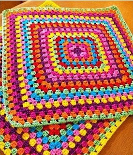 Colorful Crochet Granny Square