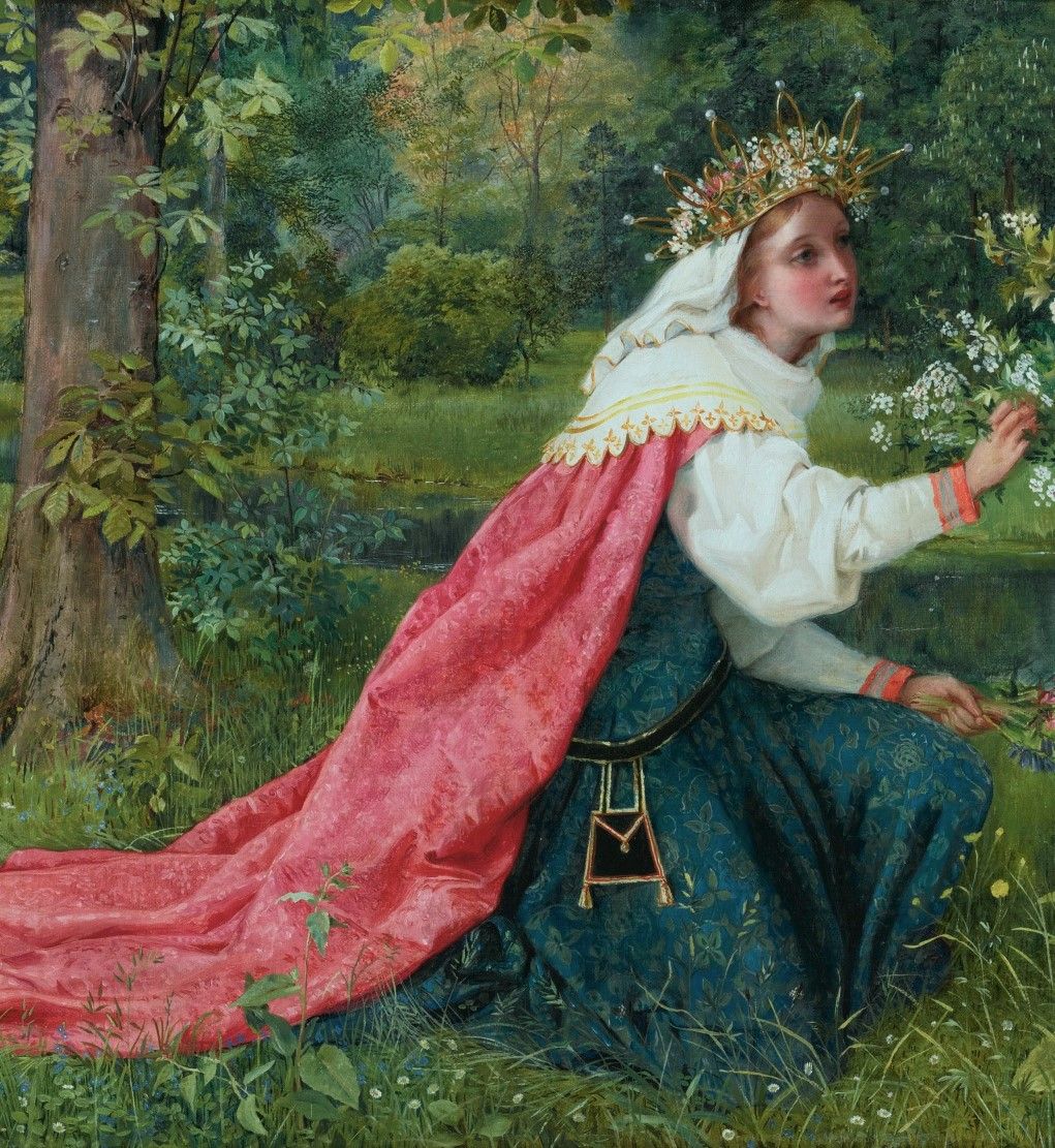 Woman in Garden Painting