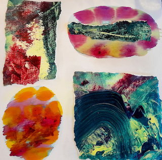 Abstract Colorful Art Collage