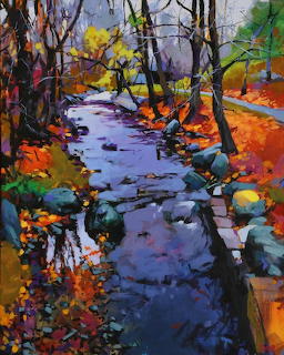 Arlington Stream Acrylic Painting