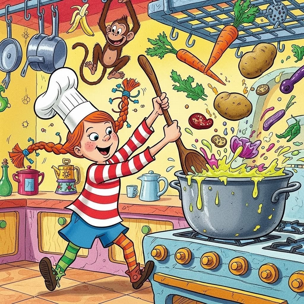 Pippi Longstocking Kitchen Chaos