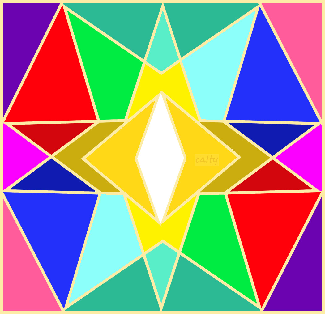Geometric Starburst Pattern