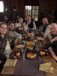 Jamie & Claire BTS Dinner Scene