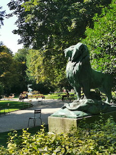 Luxembourg Garden Lion Statue