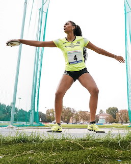 Female Discus Thrower Athlete