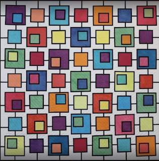 Colorful Stained Glass Squares