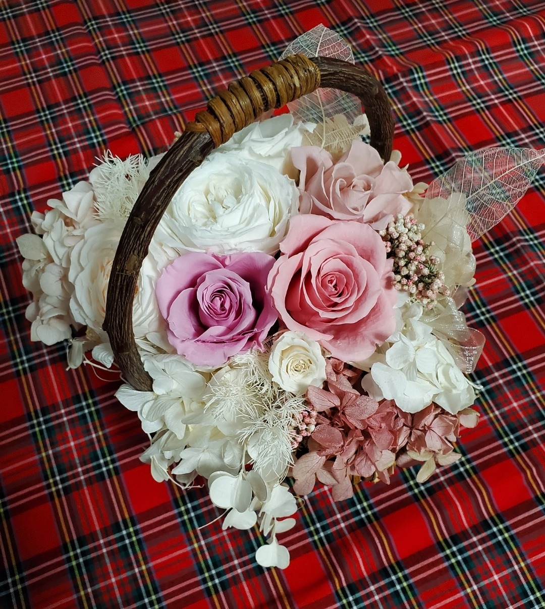 Preserved Flower Basket