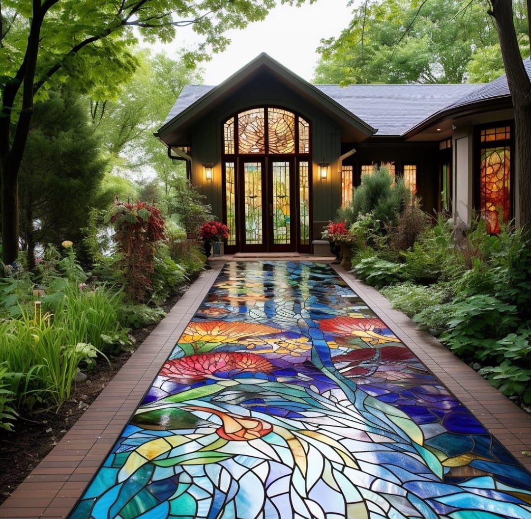 Stained Glass Garden Retreat