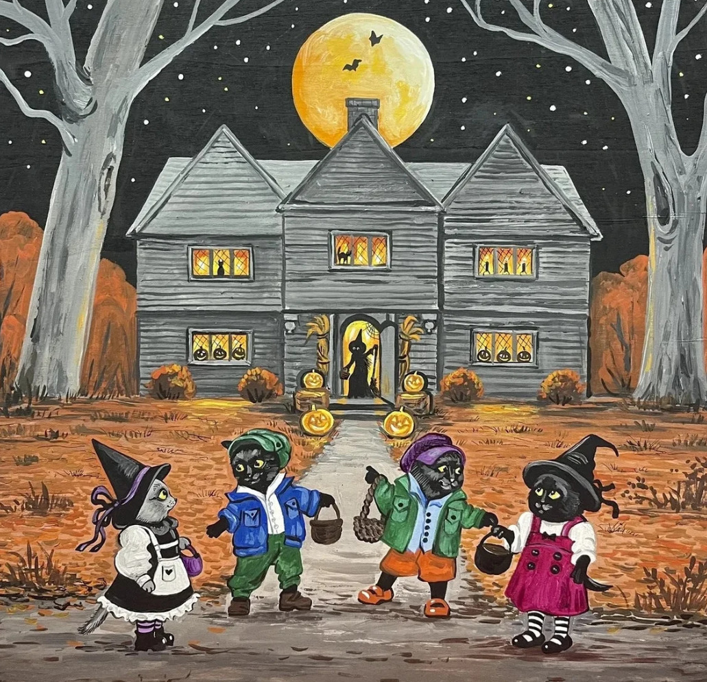 Kitty Trick or Treaters