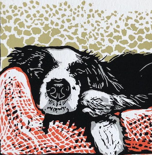 Sleeping Dog Print by Lisa Benson