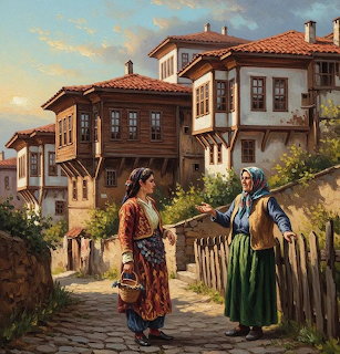 Ottoman Village Women Conversation