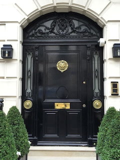 Ornate Black Door