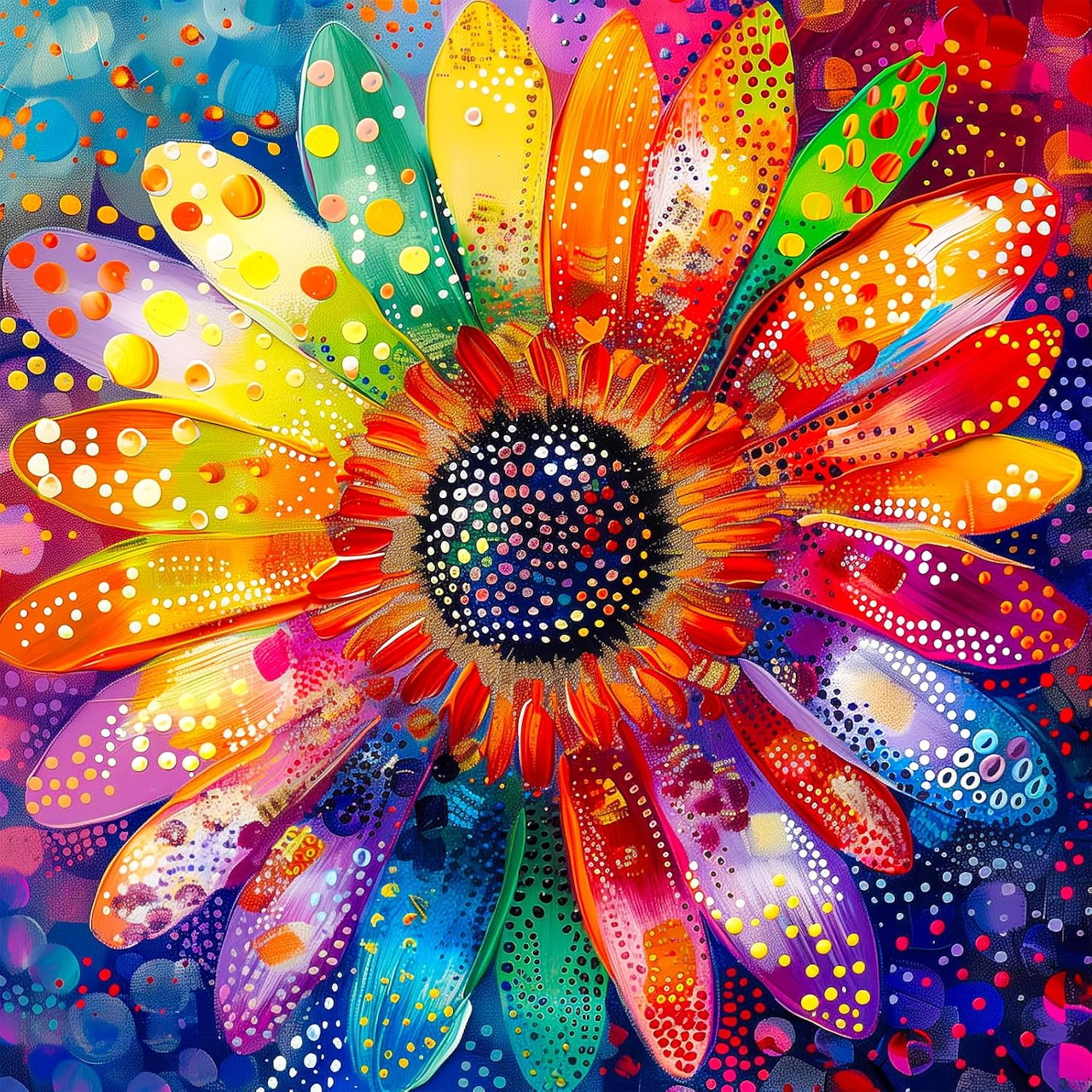 Rainbow Gerbera Daisy